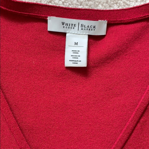 WHBM cranberry red surprise sweater - Picture 2 of 4